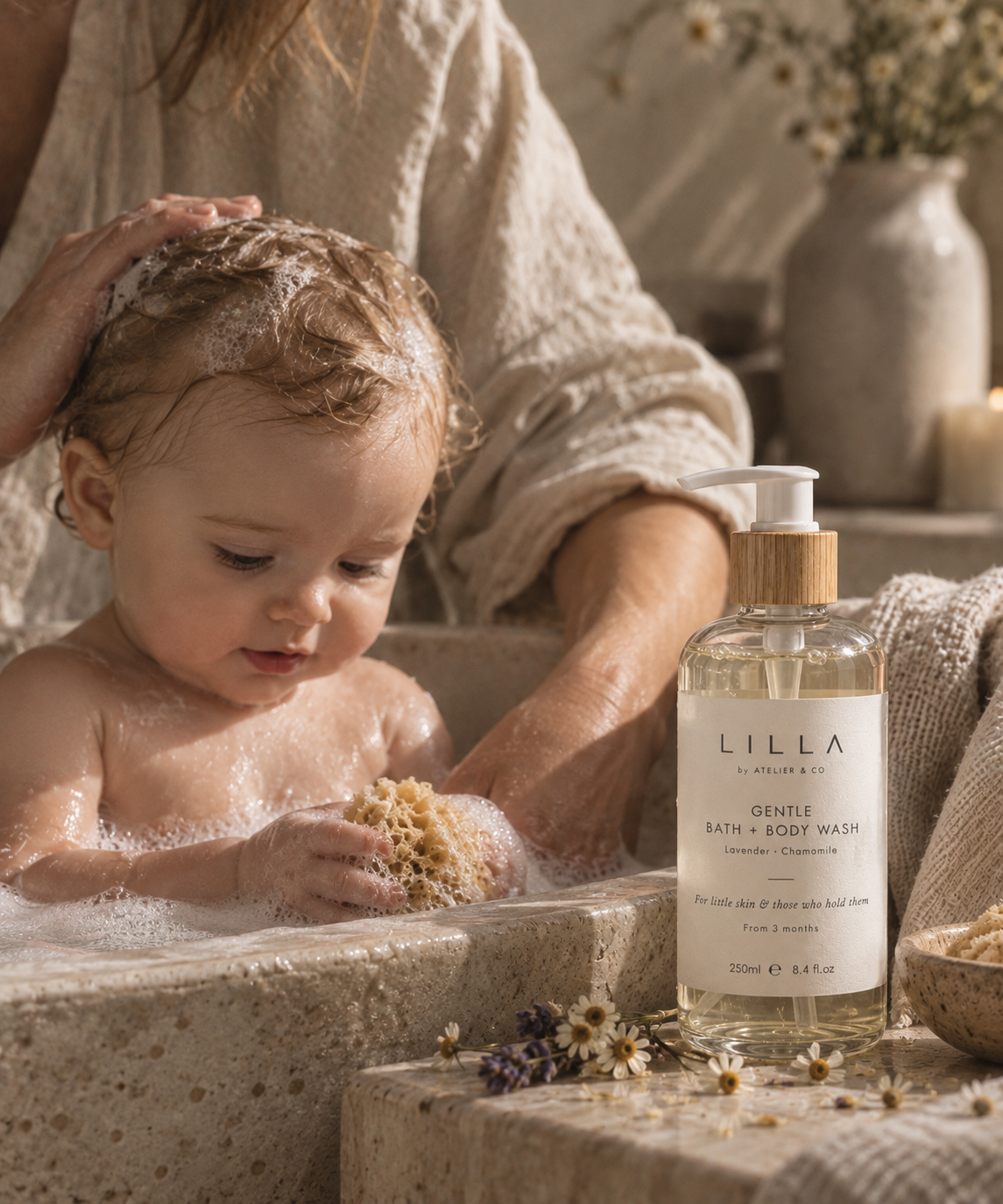 LILLA | Gentle Bath + Body Wash – Lavender & Chamomile