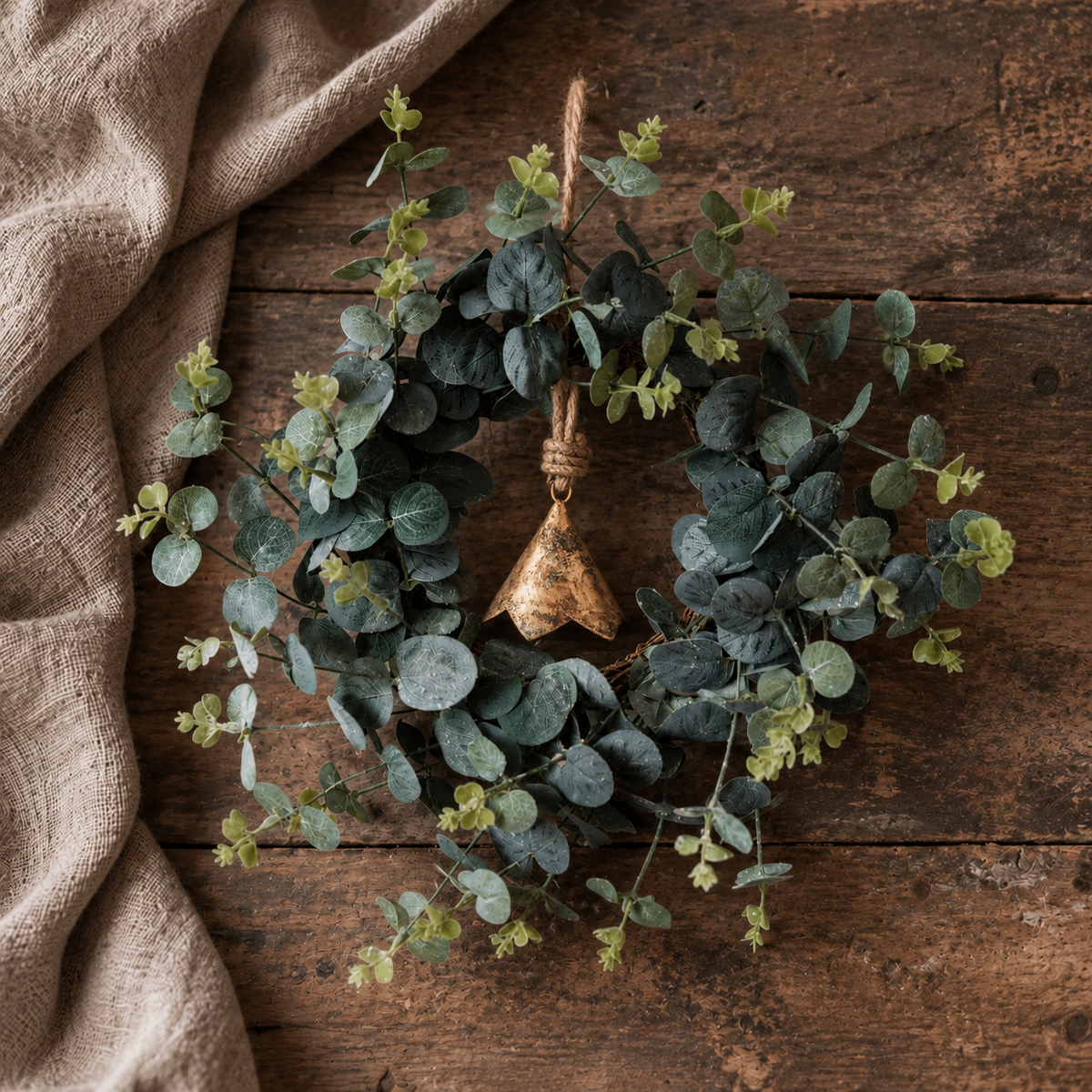 Yule | Antiqued Brass Cow Bell