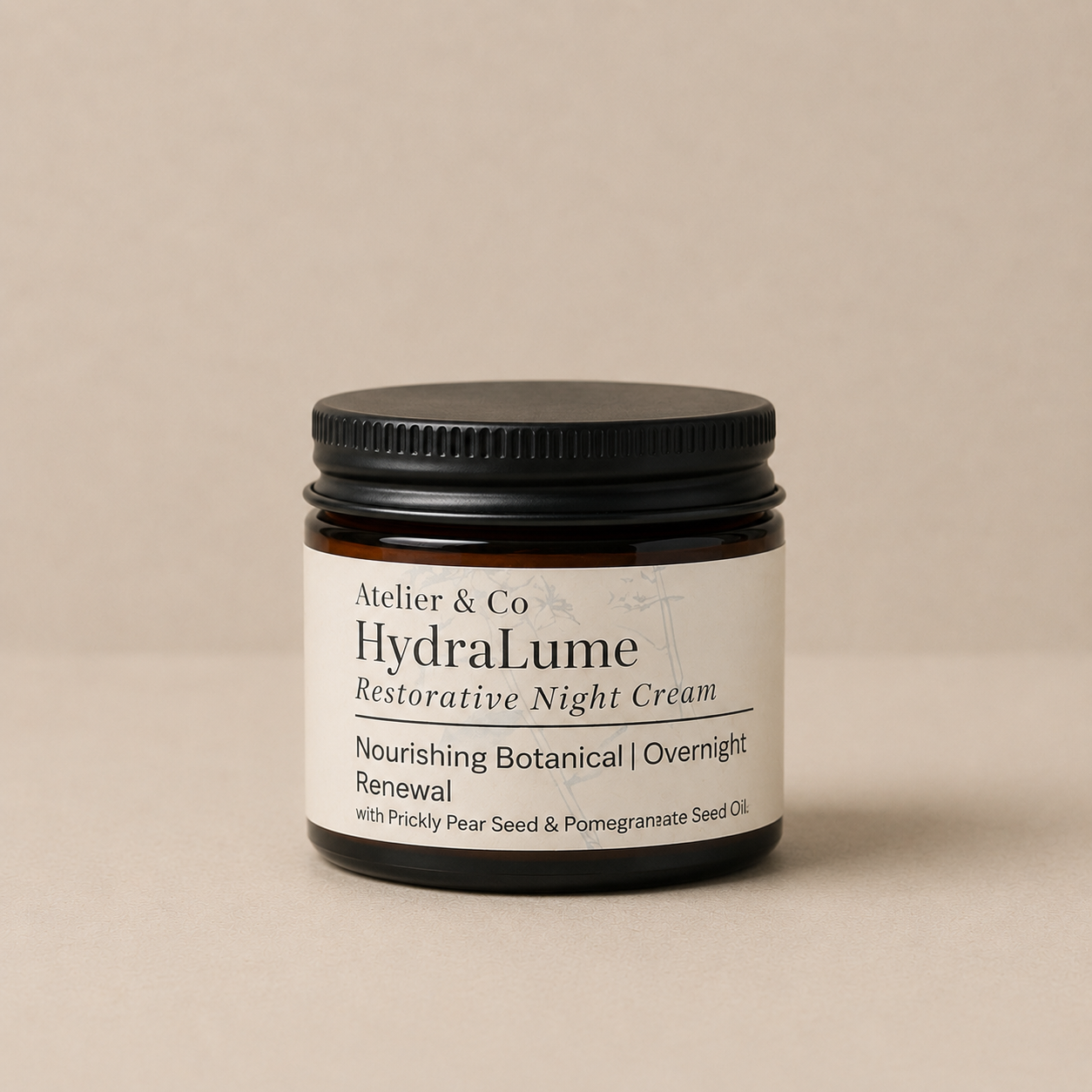 HydraLume Night Cream| Botanical Night Veil for Renewal, Calm & Hormonal Support