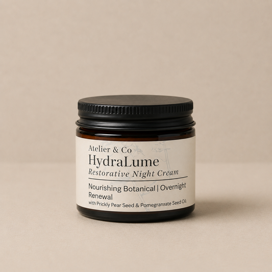 HydraLume Night Cream| Botanical Night Veil for Renewal, Calm & Hormonal Support