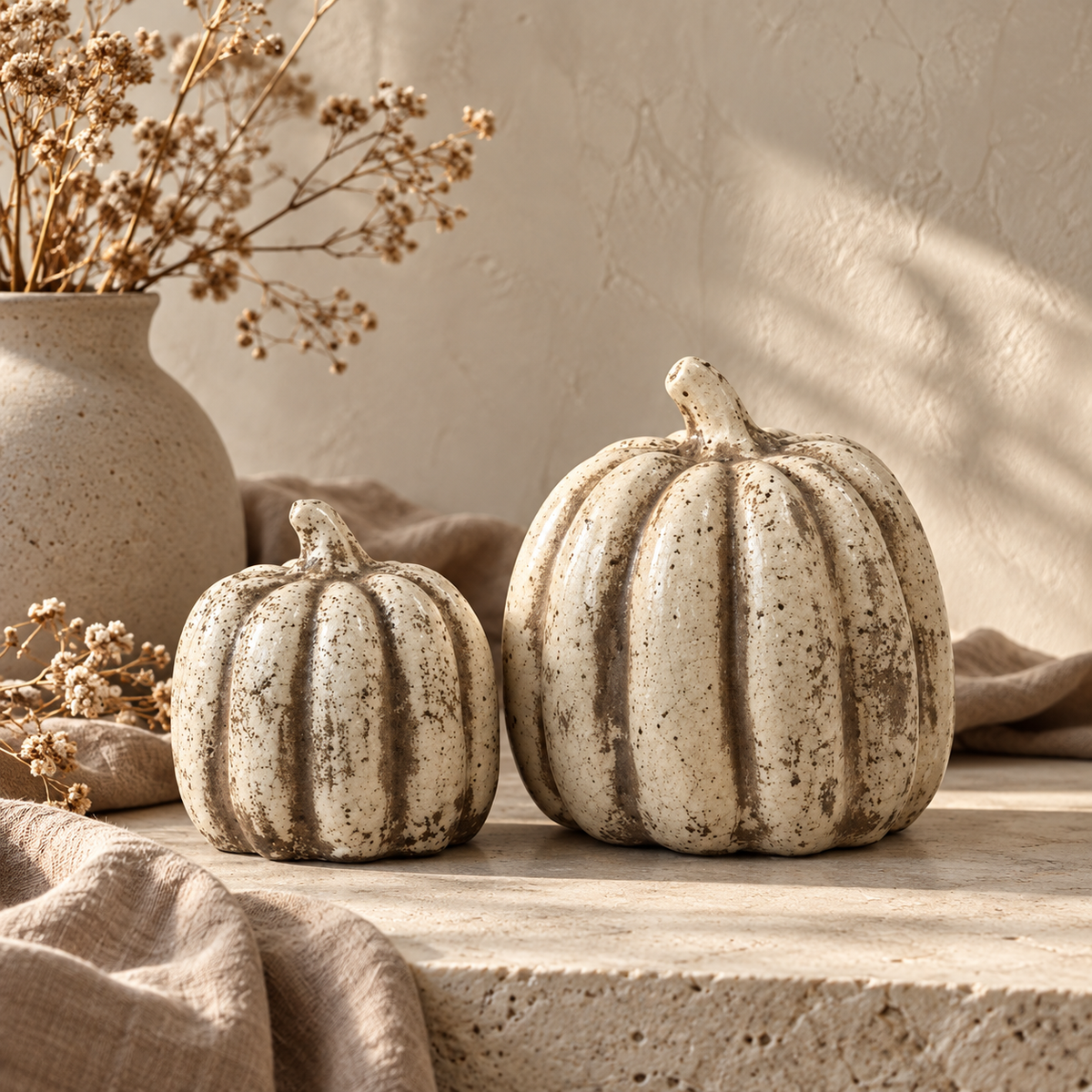 Ceramic Pumpkin Duo | Atelier Autumn Edit