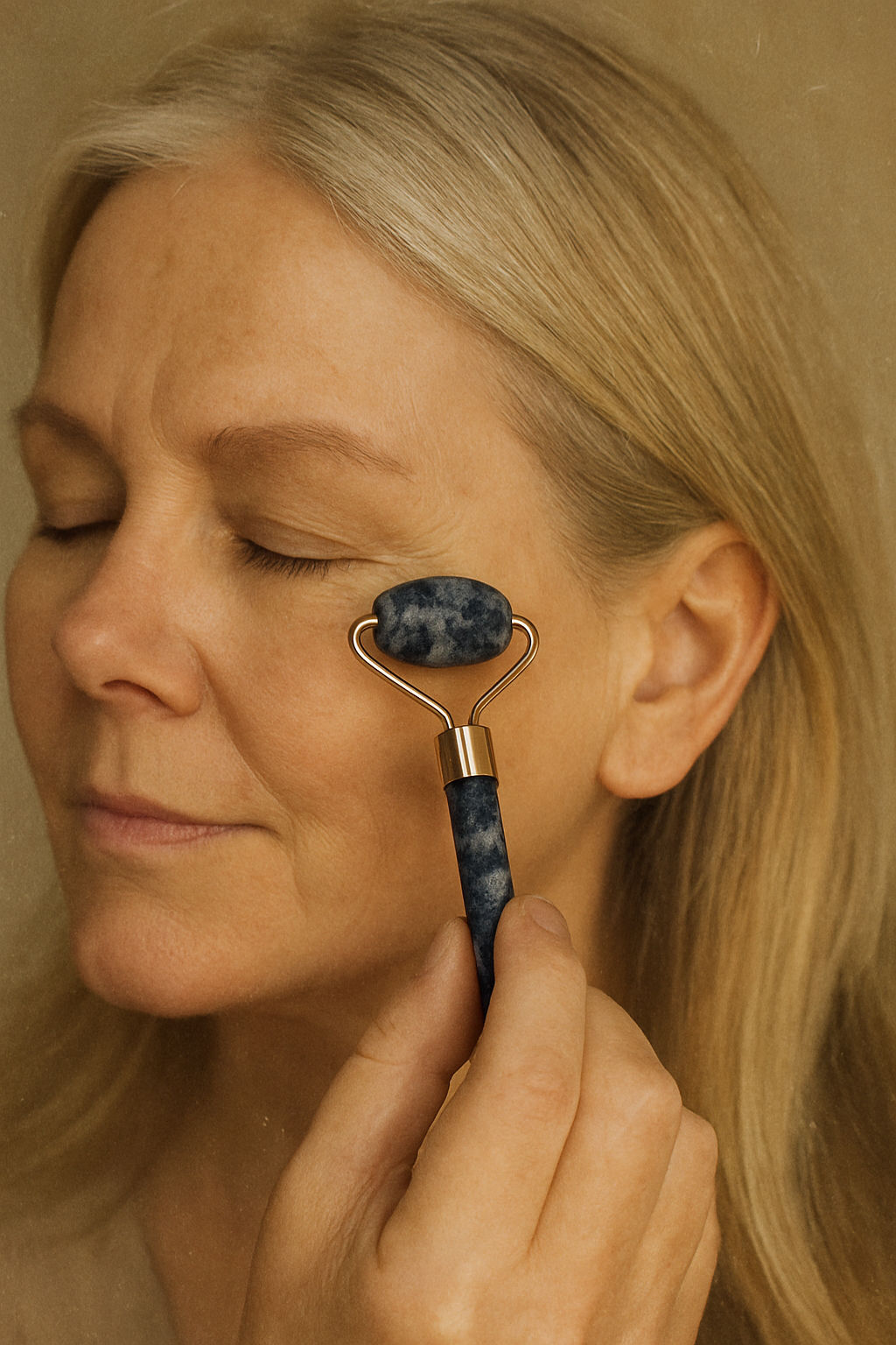 Sodalite Mini Facial Roller