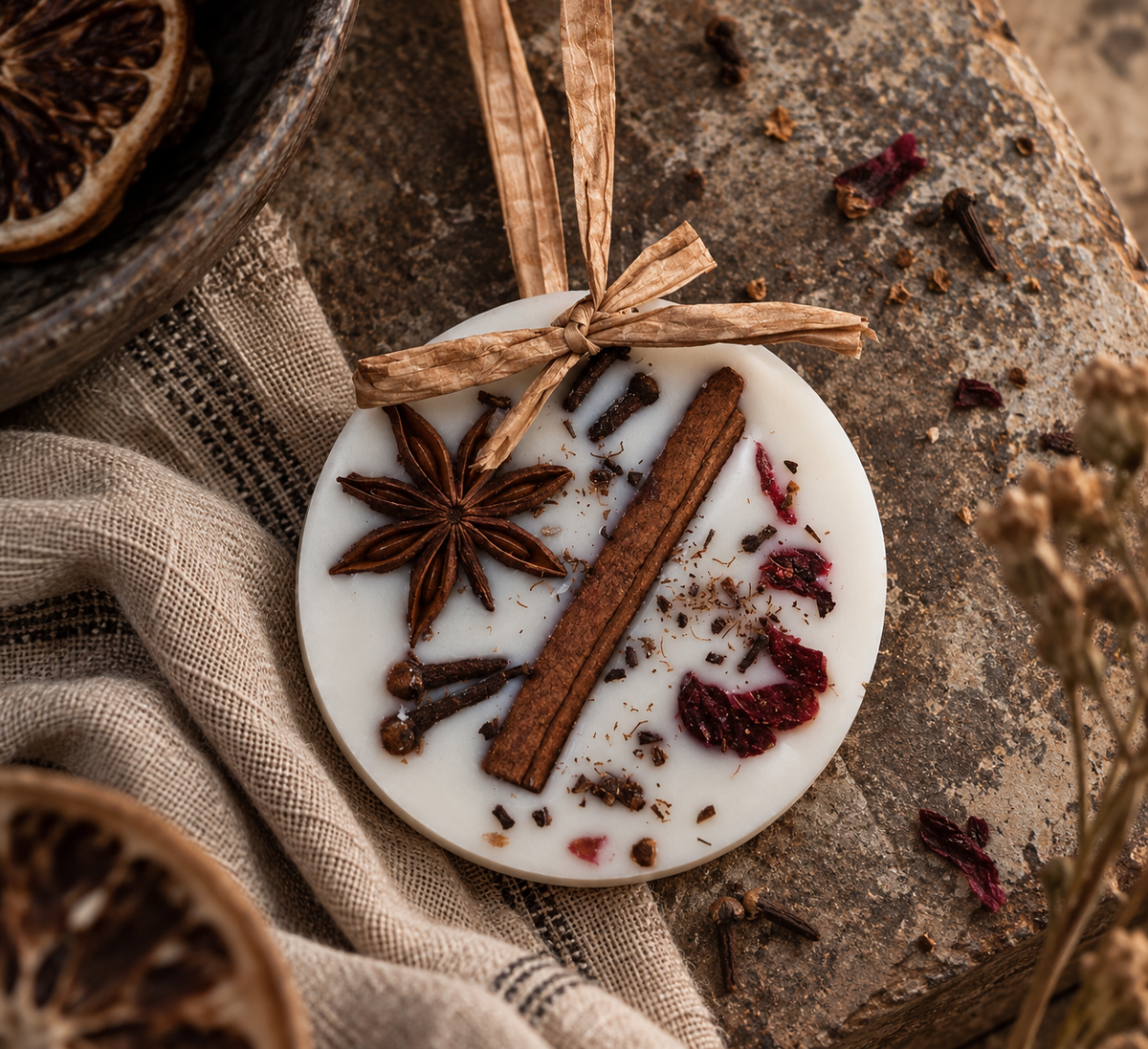 Yule | Botanical Scented Wax Decoration