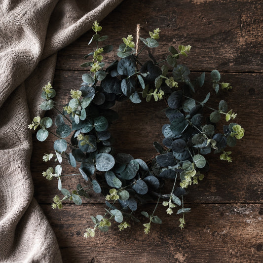 Botanical Table Wreath | Frosted Eucalyptus