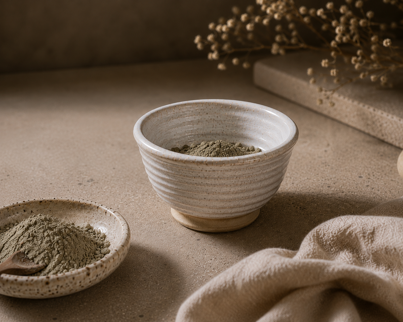 Atelier & Co Ceremonial Stoneware Bowl | Clay Masks